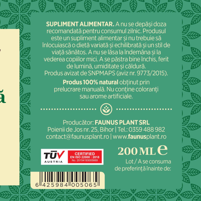 Sirop Pătlagină 200ml [8]
