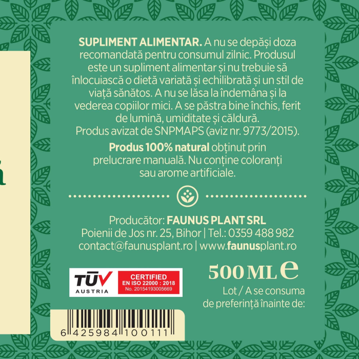 Sirop Pătlagină 500ml [8]