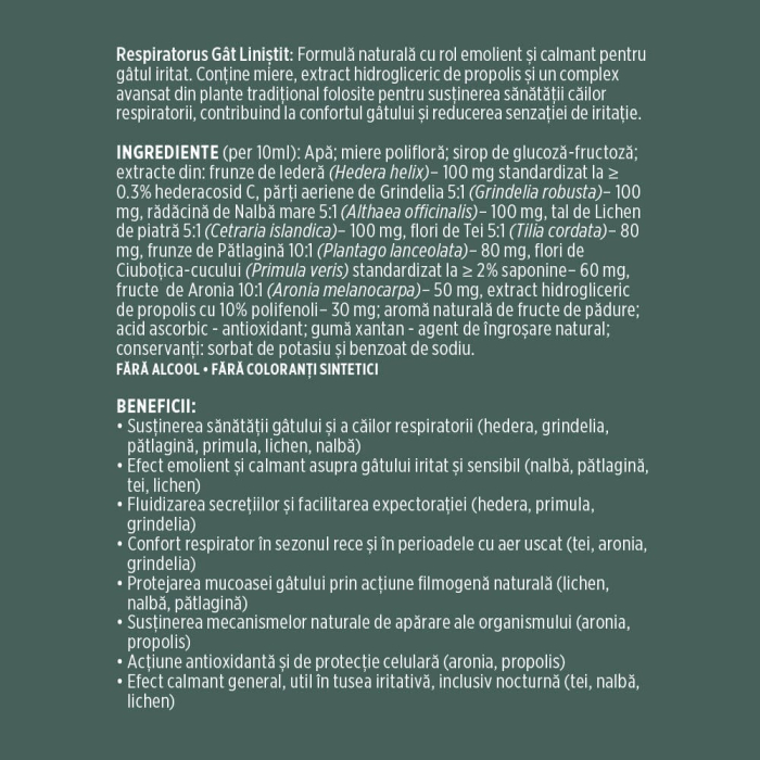 Sirop Respiratorus Gât Liniștit 200ml [7]