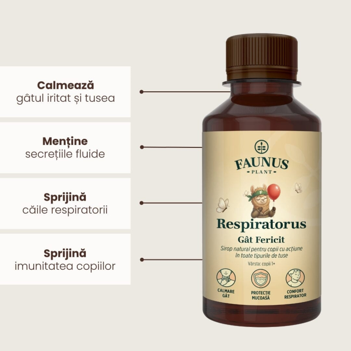 Sirop Respiratorus  Gât Fericit Copii 200ml [6]