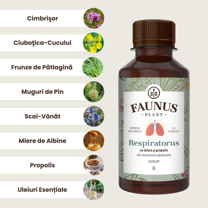 Sirop Respiratorus cu Miere și Propolis 200ml [5]
