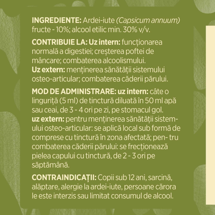 Tinctură Ardei Iute 200ml [7]