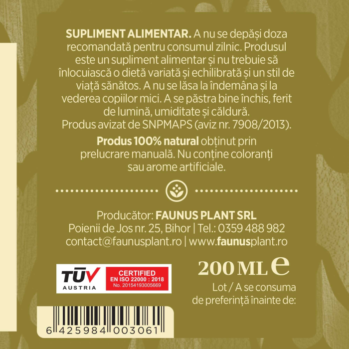 Tinctură Brânca Ursului 200ml [8]