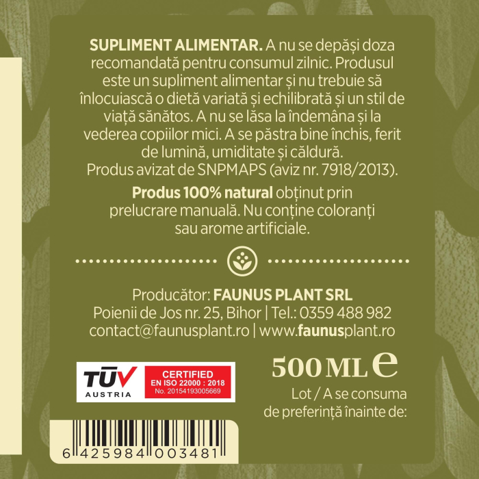 Tinctură Obligeană 500ml [8]