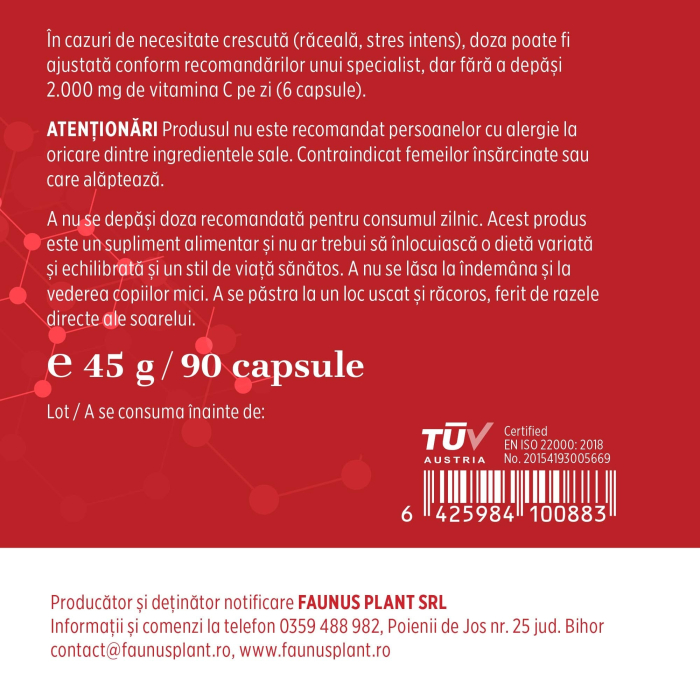 Vitamina C lipozomală - 90 capsule [8]