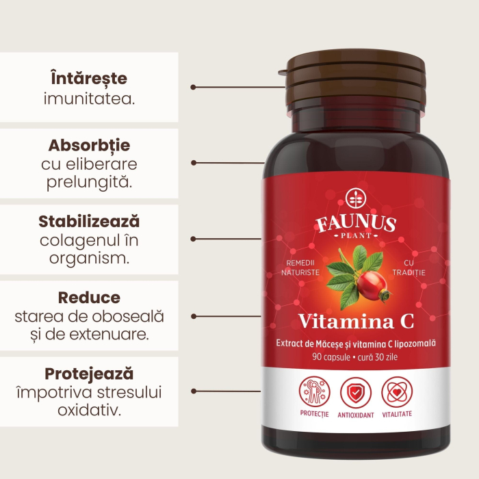 Vitamina C lipozomală - 90 capsule [6]