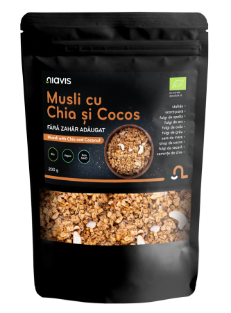 Musli cu Chia si Cocos Ecologic/BIO 200g [2]