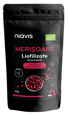Fructe uscate - Merisoare Liofilizate Bucati Ecologice/BIO 25g