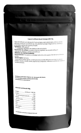 Capsuni Liofilizate Bucati Ecologice/BIO 25g [1]
