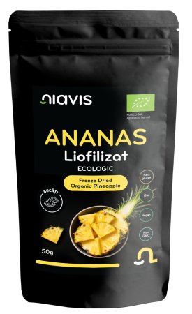 Fructe uscate - Ananas Liofilizat Bucati Ecologic/BIO 50g