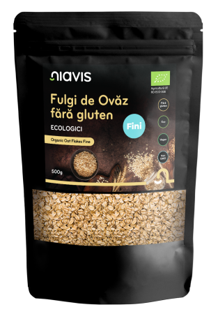 Fulgi, Muesli - Fulgi de Ovaz Ecologici Fini fara Gluten Ecologici/BIO 500g