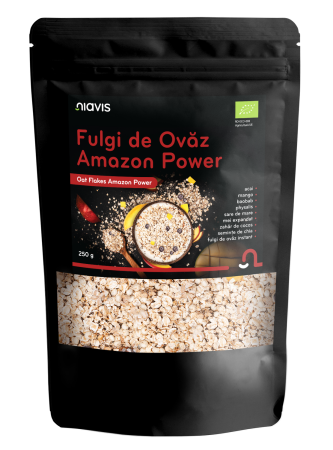 Fulgi, Muesli - Fulgi de Ovaz Amazon Power Ecologici 250g