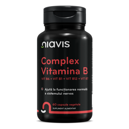 Suplimente - Vitamina B Complex - Vit B6 + Vit B1 + Vit B12 + Vit B7 60CPS