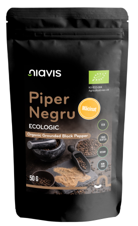 Condimente - Piper Negru Macinat Ecologic/BIO 50g