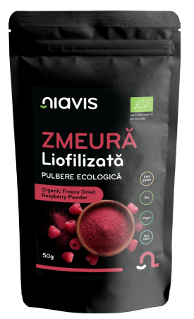 Fructe uscate - Zmeura Liofilizata Pulbere Ecologica/BIO 50g