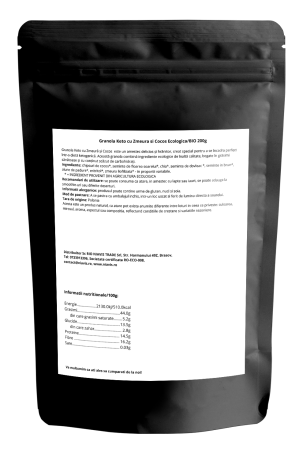 Granola Keto cu Zmeura si Cocos Ecologica/BIO 200g [1]
