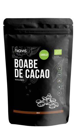 Seminte, Nuci - Boabe de Cacao Intregi Ecologice/Bio 250g