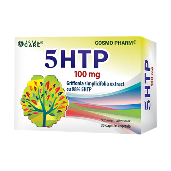 Extracte - 5-HTP 100mg, 30 cps, Antidepresiv Natural