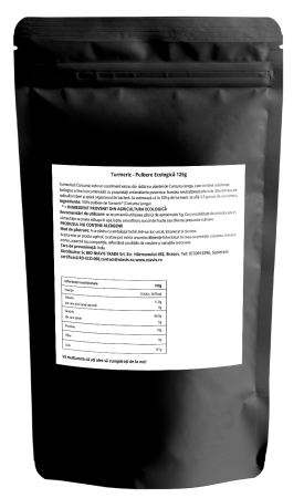 Condimente - Turmeric Pulbere Ecologica/Bio 125g