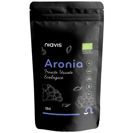 Fructe uscate - Aronia Fructe Uscate Raw Ecologice 125g