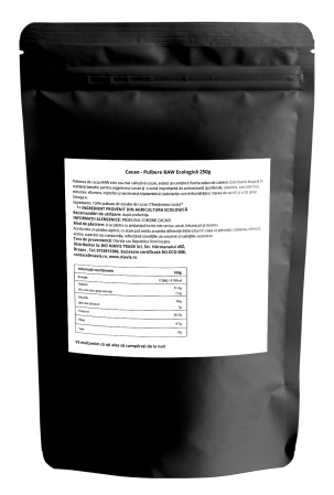 Condimente - Cacao Pulbere RAW Ecologica/Bio 250g