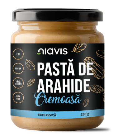Creme bio din nuci si alune - Pasta de Arahide Cremoasa Ecologica/BIO 250g