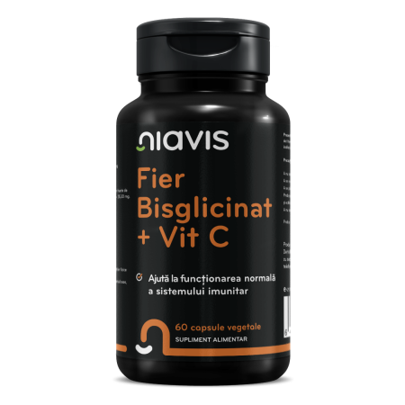 Suplimente - Fier Bisglicinat + Vitamina C 60cps