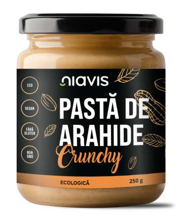 Creme bio din nuci si alune - Pasta de Arahide Crunchy Ecologica/BIO 250g