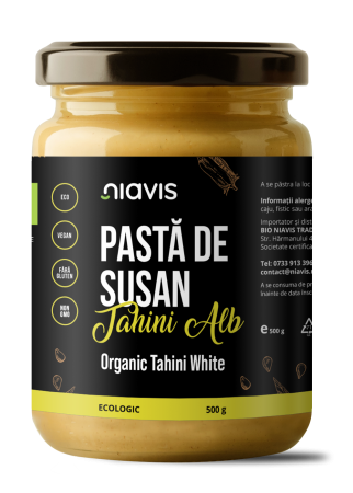 Creme bio din nuci si alune - Pasta de Susan (Tahini Alb) Ecologica/BIO 500g