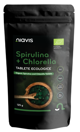 Suplimente - Spirulina + Chlorella Tablete Ecologice/BIO 125g