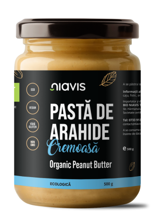 Creme bio din nuci si alune - Pasta de Arahide Cremoasa Ecologica/BIO 500g