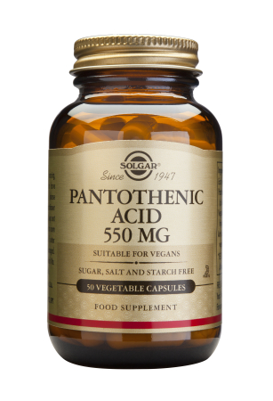 Suplimente - Pantothenic acid 550mg 50 capsule vegetale