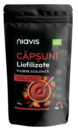 Fructe uscate - Capsuni Liofilizate Pulbere Ecologica/BIO 50g