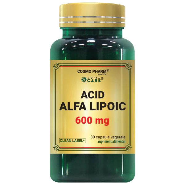 Extracte - ACID ALFA LIPOIC (ALA) 600 mg 30 capsule