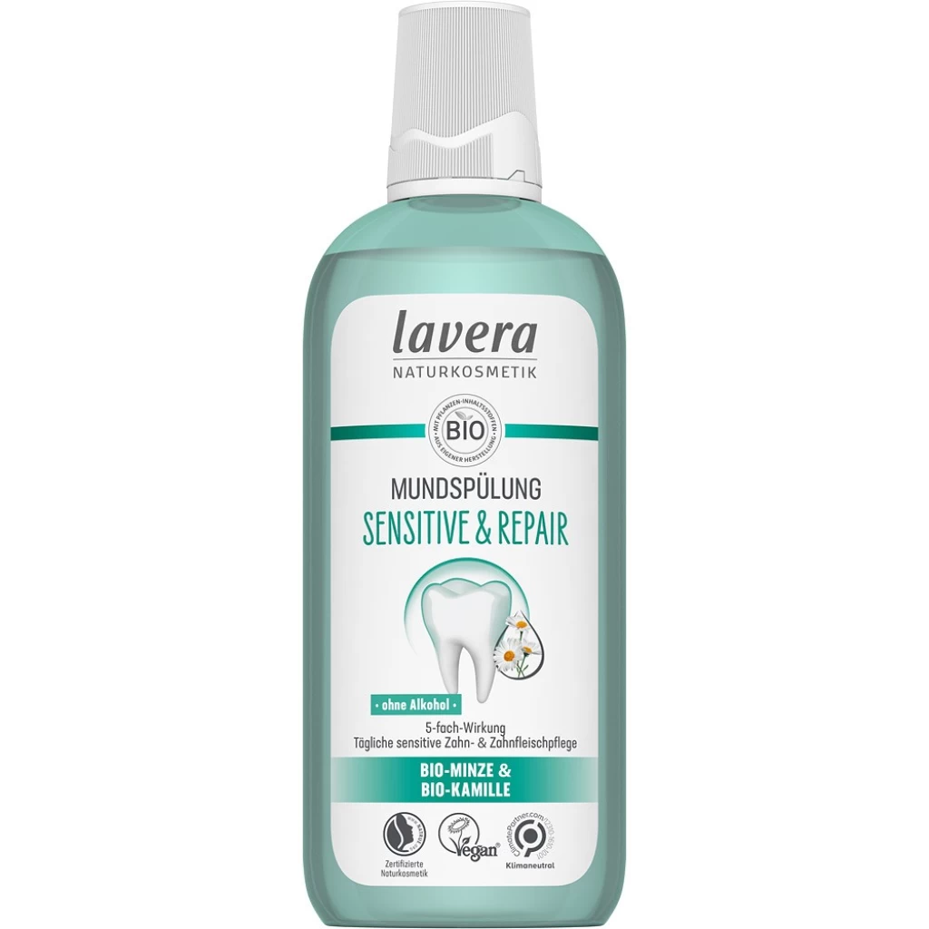 Pasta de dinti - Apa de gura sensitiv cu menta bio si musetel bio 400ml