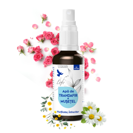 Preparare cosmetice - Apă de mușețel și trandafir - 100 ml