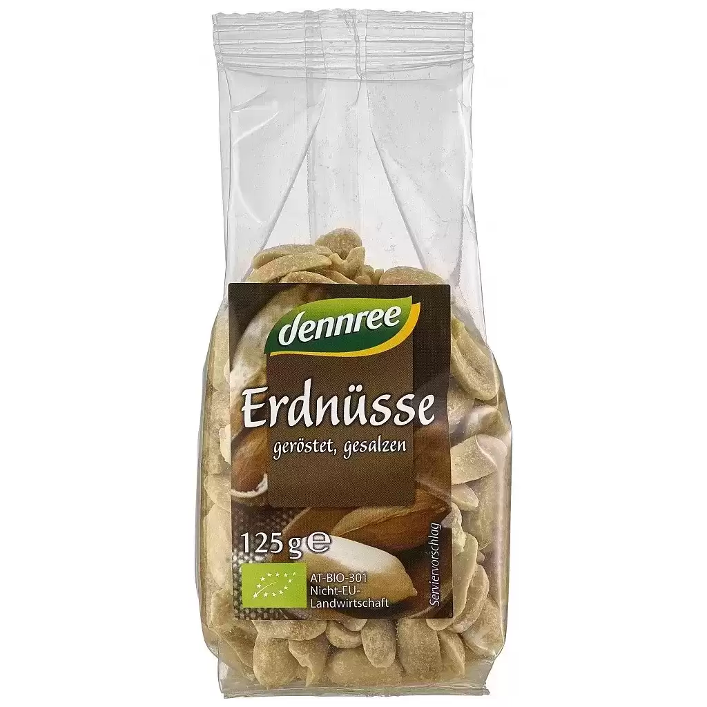 Seminte, Nuci - Arahide decojite prajite si sarate, eco 125g