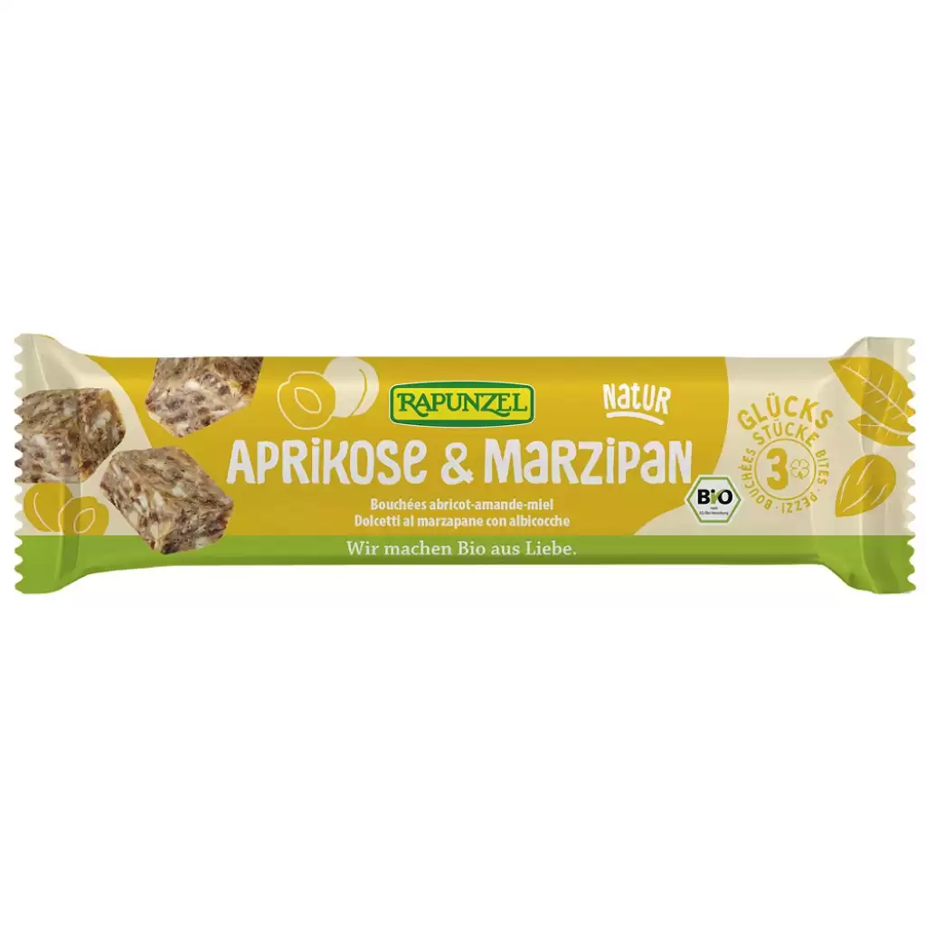 Dulciuri - Baton cu martipan si caise, eco 50g
