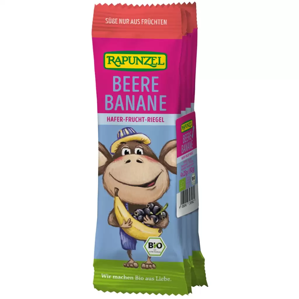 Biscuiti - Baton cu ovaz fructe de padure si banane pentru copii 3 ani 4x23g, eco 92g