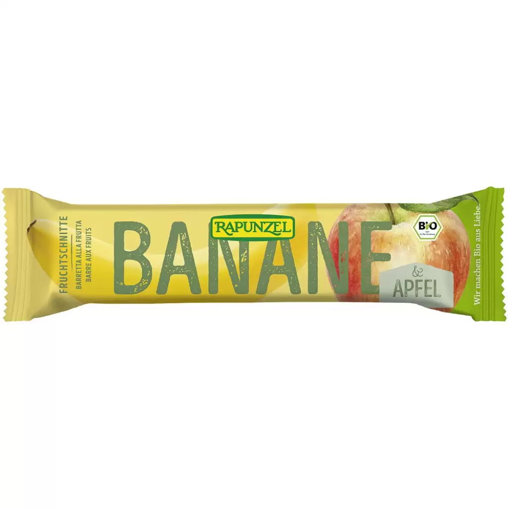 Batoane proteice - Baton de fructe cu banana si mar, eco 40g