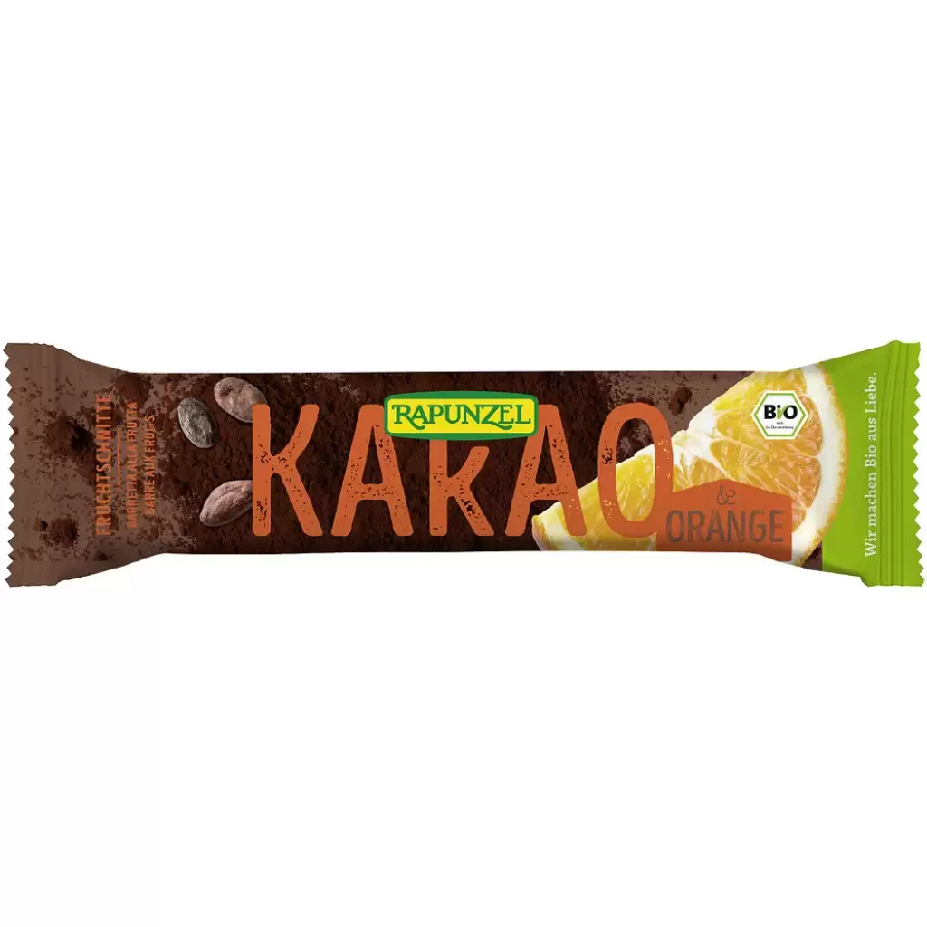 Batoane proteice - Baton de fructe cu cacao si portocale, eco 40g