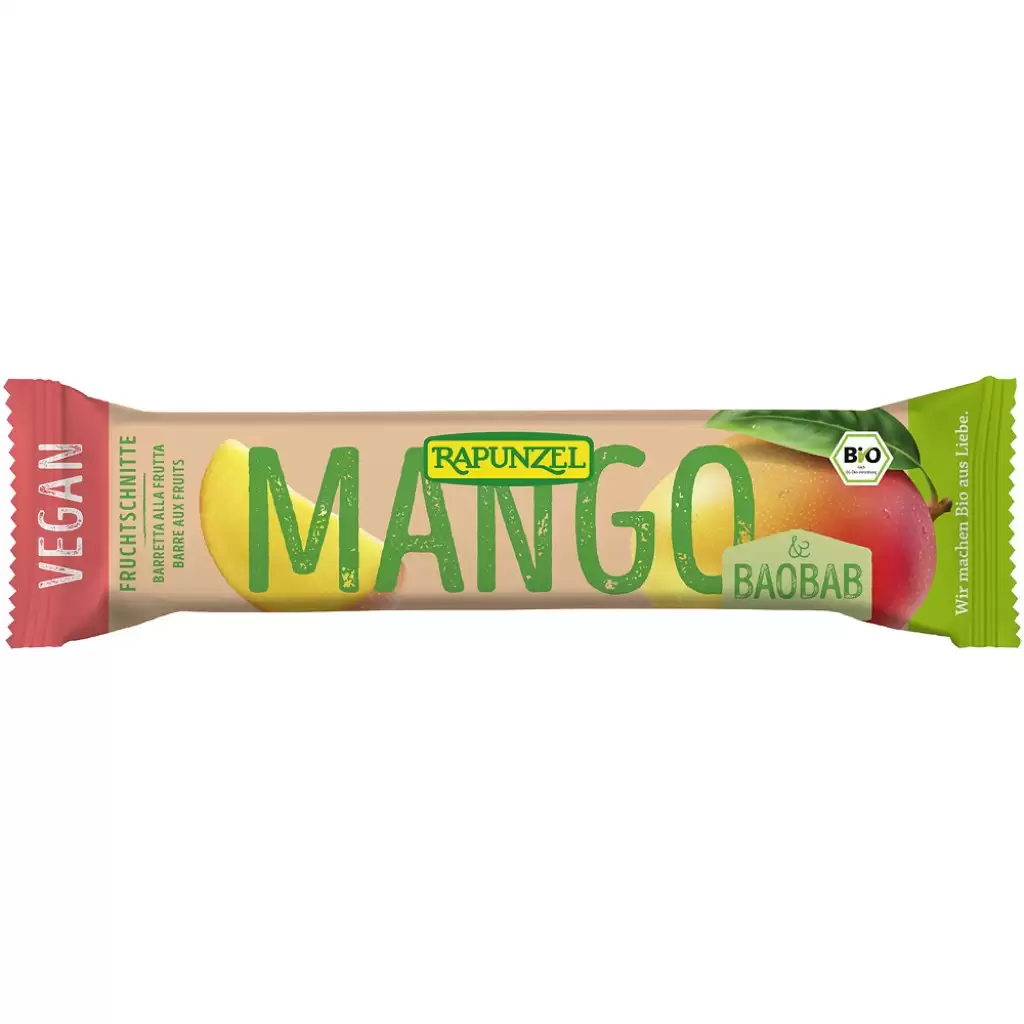 Batoane proteice - Baton de fructe cu mango si baobab, eco 40g