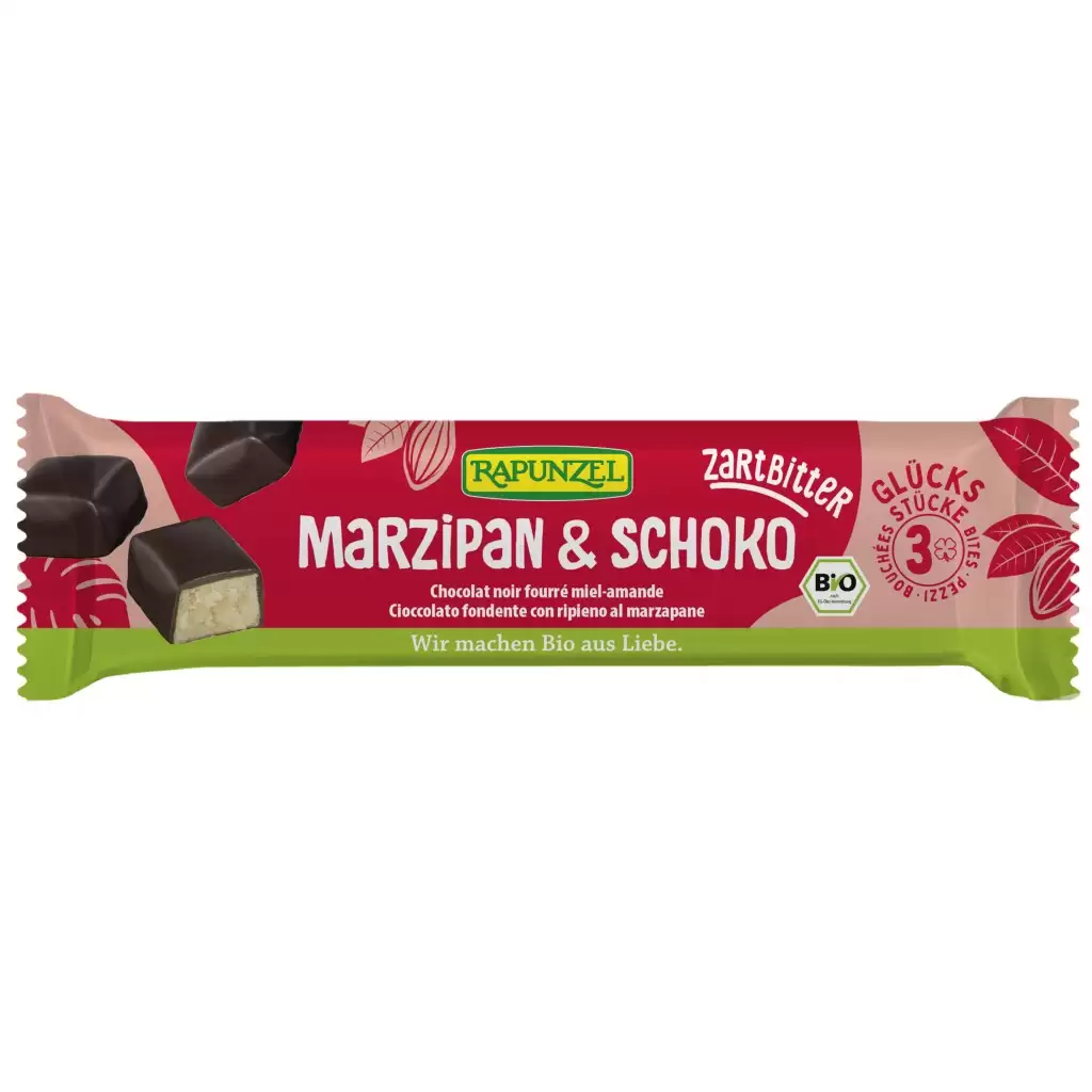 Dulciuri - Baton martipan cu glazura amaruie, eco 50g