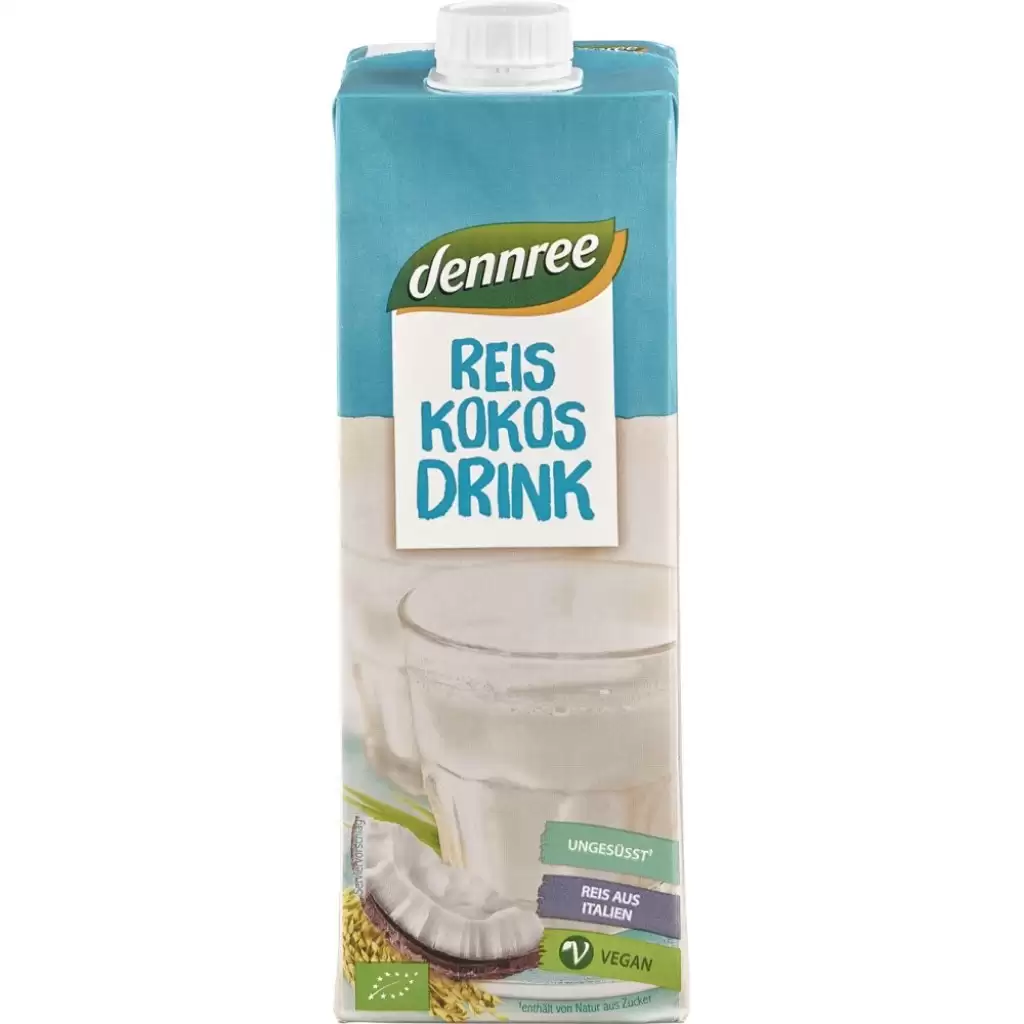 Lapte si bauturi vegetale - Bautura de orez cu cocos fara lactoza si fara gluten, eco 1L