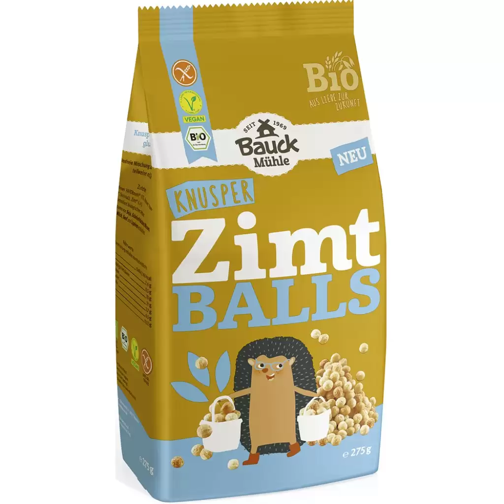 Cereale - Bilute crocante de ovaz cu scortisoara fara gluten, eco 275g