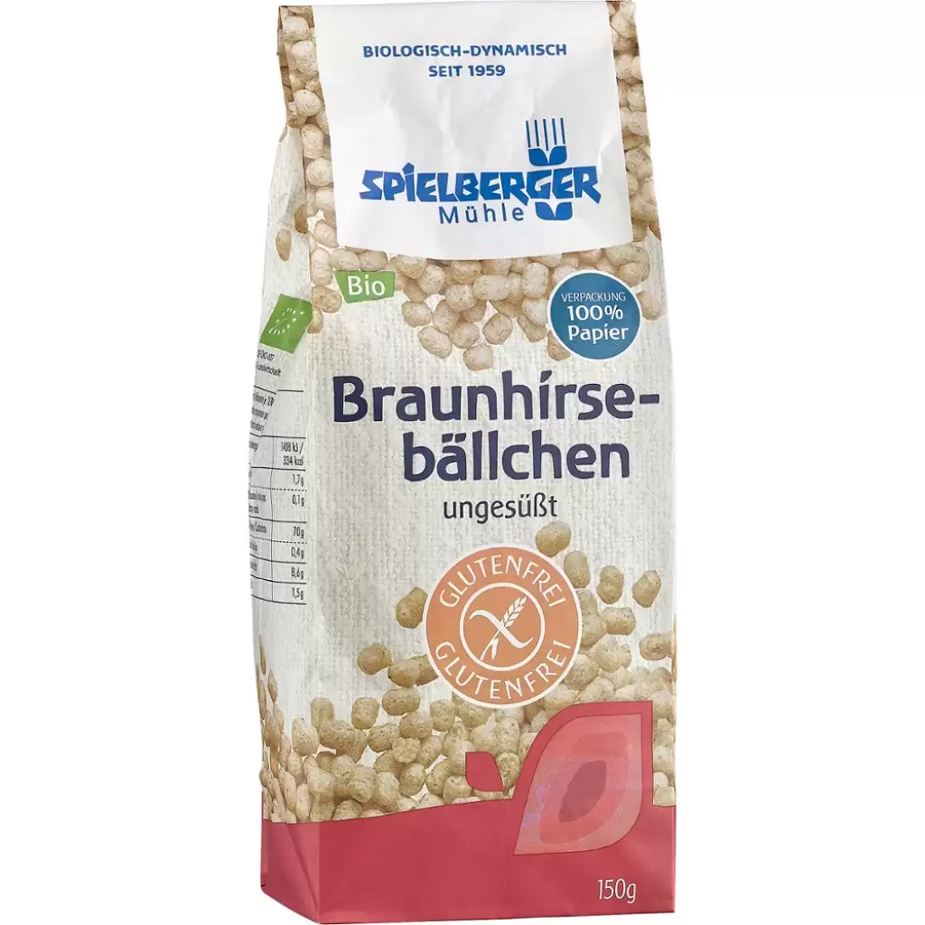 Cereale - Bilute din mei maro neindulcite fara gluten, eco 150g