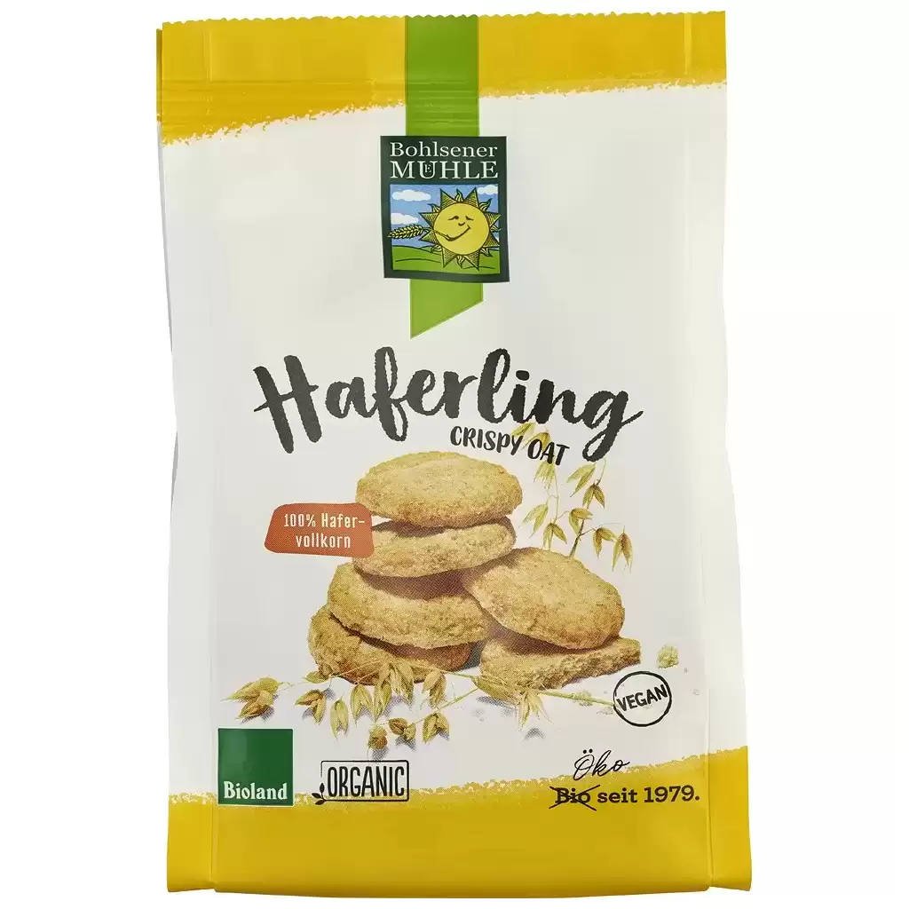 Biscuiti - Biscuiti crocanti din ovaz vegani, eco 125g