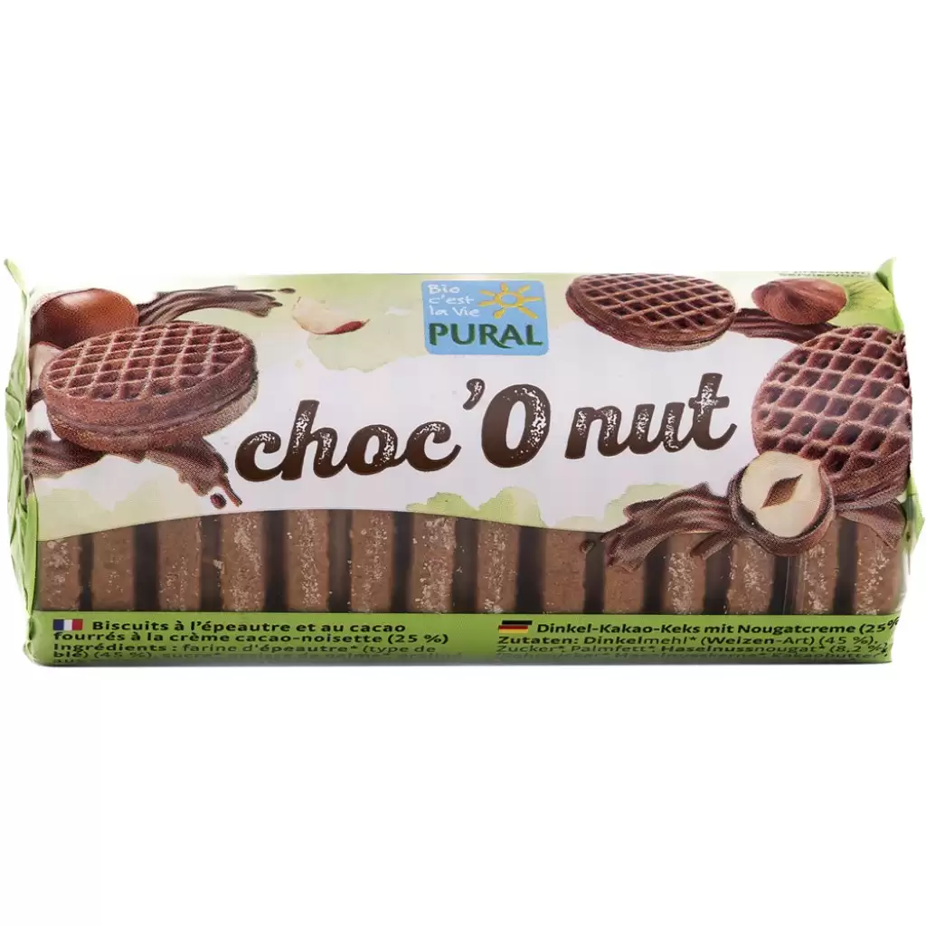 Biscuiti si napolitane - Biscuiti cu crema de alune, eco 85g