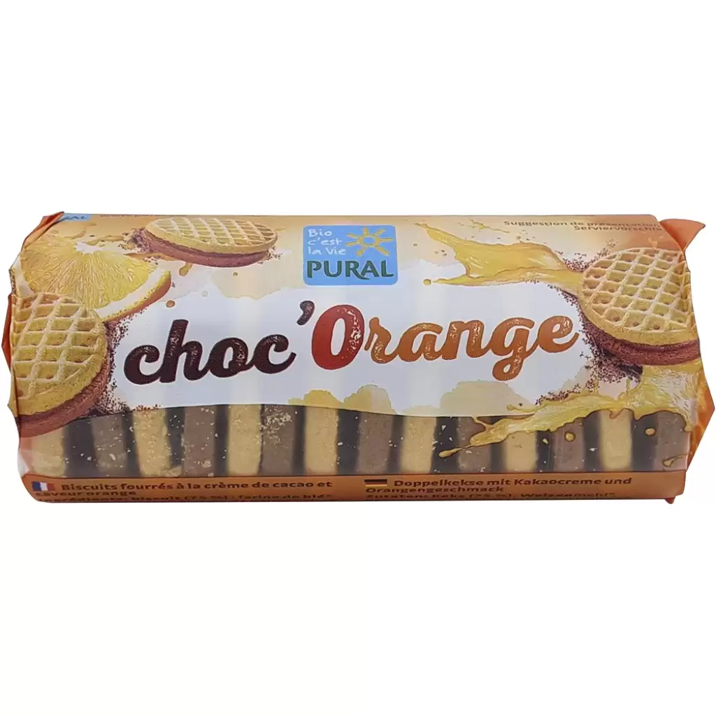 Pentru Copii - Biscuiti cu crema de cacao si portocale, eco 85g