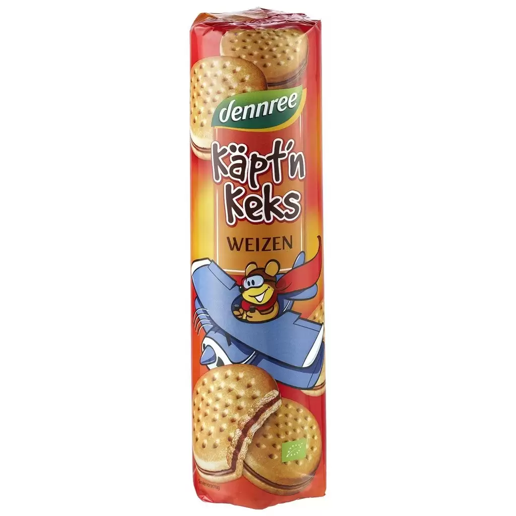 Biscuiti si napolitane - Biscuiti din grau umpluti cu crema de cacao, eco 330g